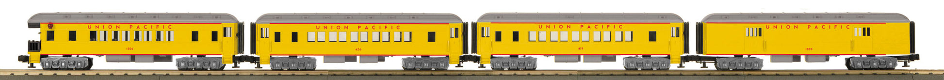 MTH 33-6264 O Union Pacific O-27 Madison Passenger Car Set (Set of 4)