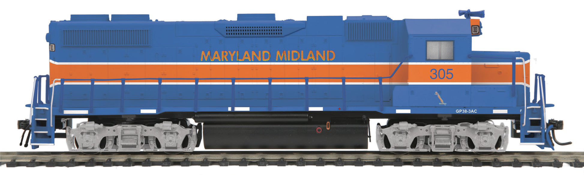 MTH 85-2026-1 HO Maryland Midland GP38-2 Diesel Engine with Proto-Sound 3 #305
