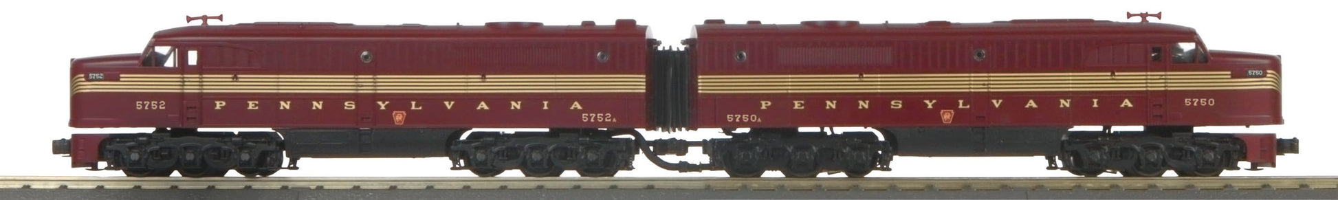 MTH 30-20278-1 PRR Alco PA AA Diesel Engine Set w/PS 3.0 #5750/5752