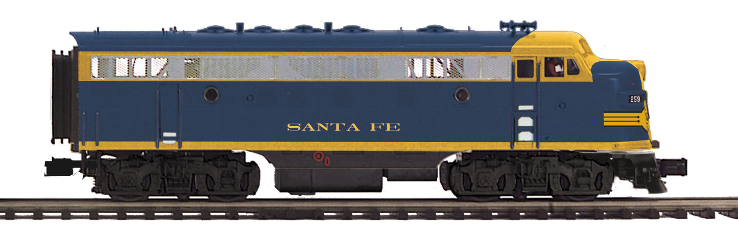 MTH 20-20559-4 Santa Fe F-7 A Unit Non-Powered Diesel Engine #259 (Hi-Rail)