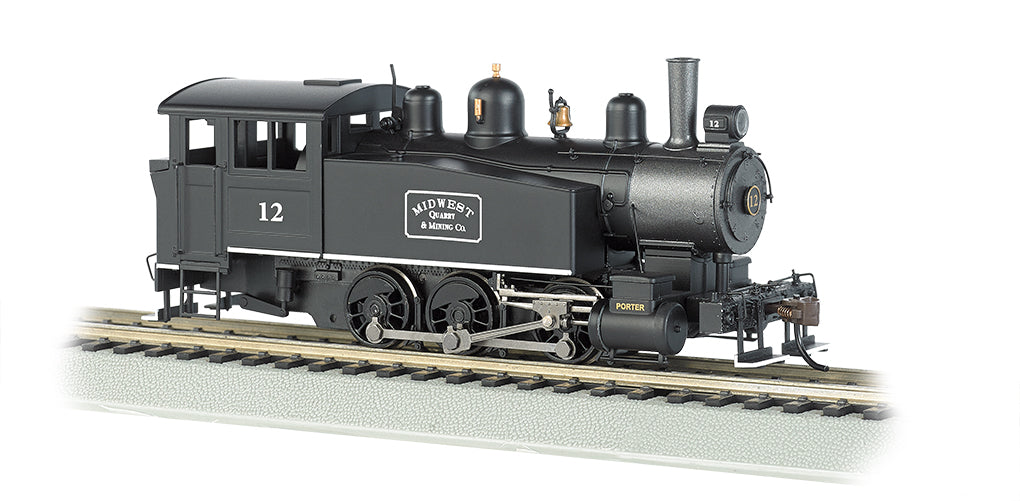 Bachmann 52103 HO Midwest Porter 0-6-0T Side Tank Steam Locomotive w/DCC #12