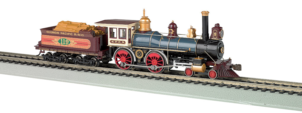 Bachmann 52701 HO Union Pacific 4-4-0 Steam Loco & Tender #119 w Sound & DCC