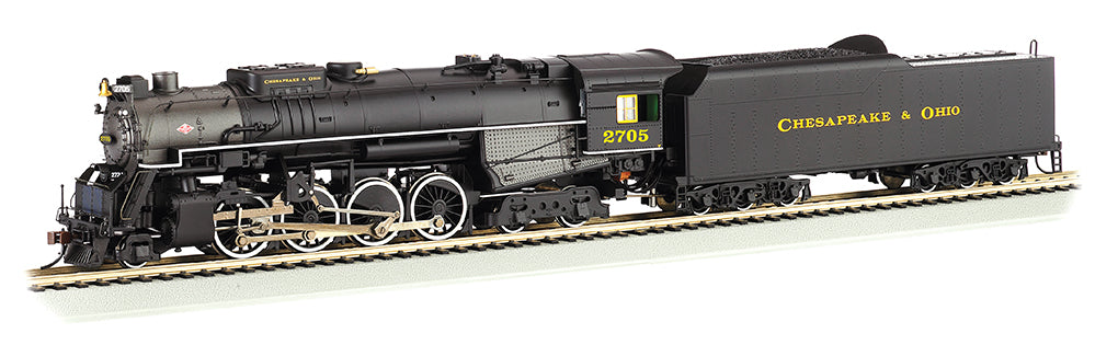 Bachmann 52405 HO Chesapeake & Ohio 2-8-4 Berkshire & Tender w/Sound & DCC #2705