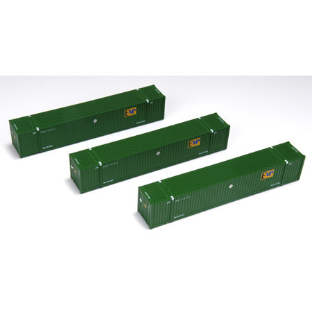 Athearn 26549 HO EMP Green 53' Jindo Container (Set of 3)