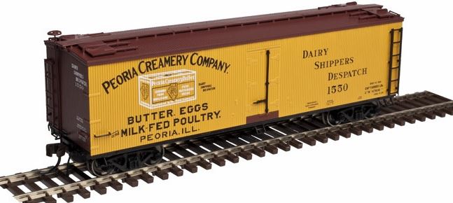 Atlas 20003301 HO Peoria Creamery Company 40' Wood Reefer #1550