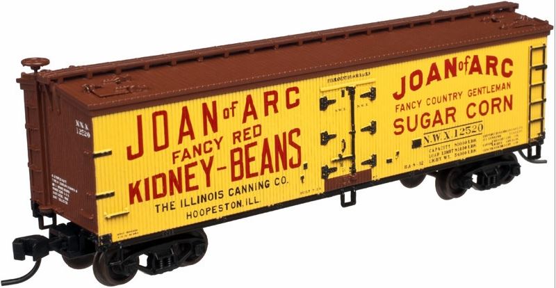 Atlas 50002229 N Joan of Arc 40' Wood Reefer Car #12520