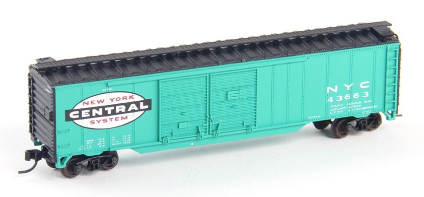 Atlas 50002251 N New York Central 50' Double Door Boxcar #43663
