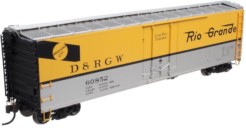 Atlas 20002968 HO Denver & Rio Grande Western 50' Plug-Door Boxcar #60852