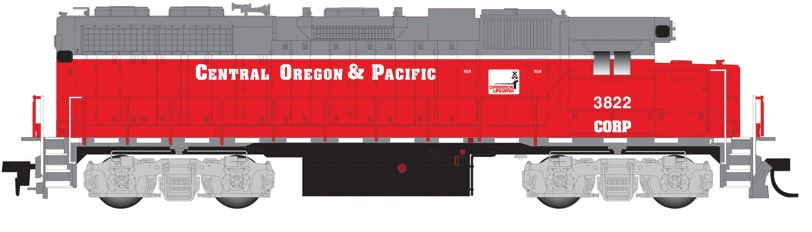 Atlas 10001729 HO CORP EMD GP38 Low Nose Diesel Locomotive w/Sound & DCC #3822