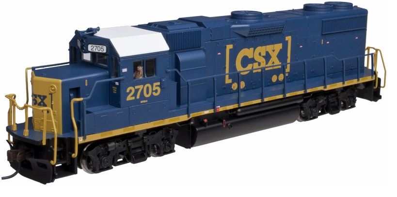 Atlas 10001761 HO CSX EMD GP38-2 Diesel Engine with QSI Sound #2705