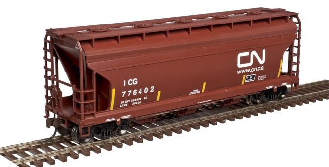 Atlas 20003417 HO Canadian National Centerflow Covered Hopper #776402