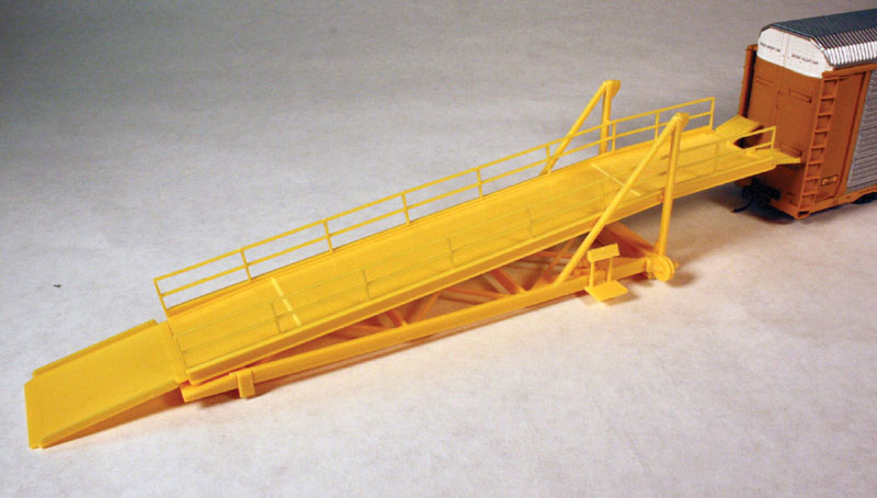 A-Line 50607 HO Auto Rack Loading Ramp Kit (Yellow) – Trainz