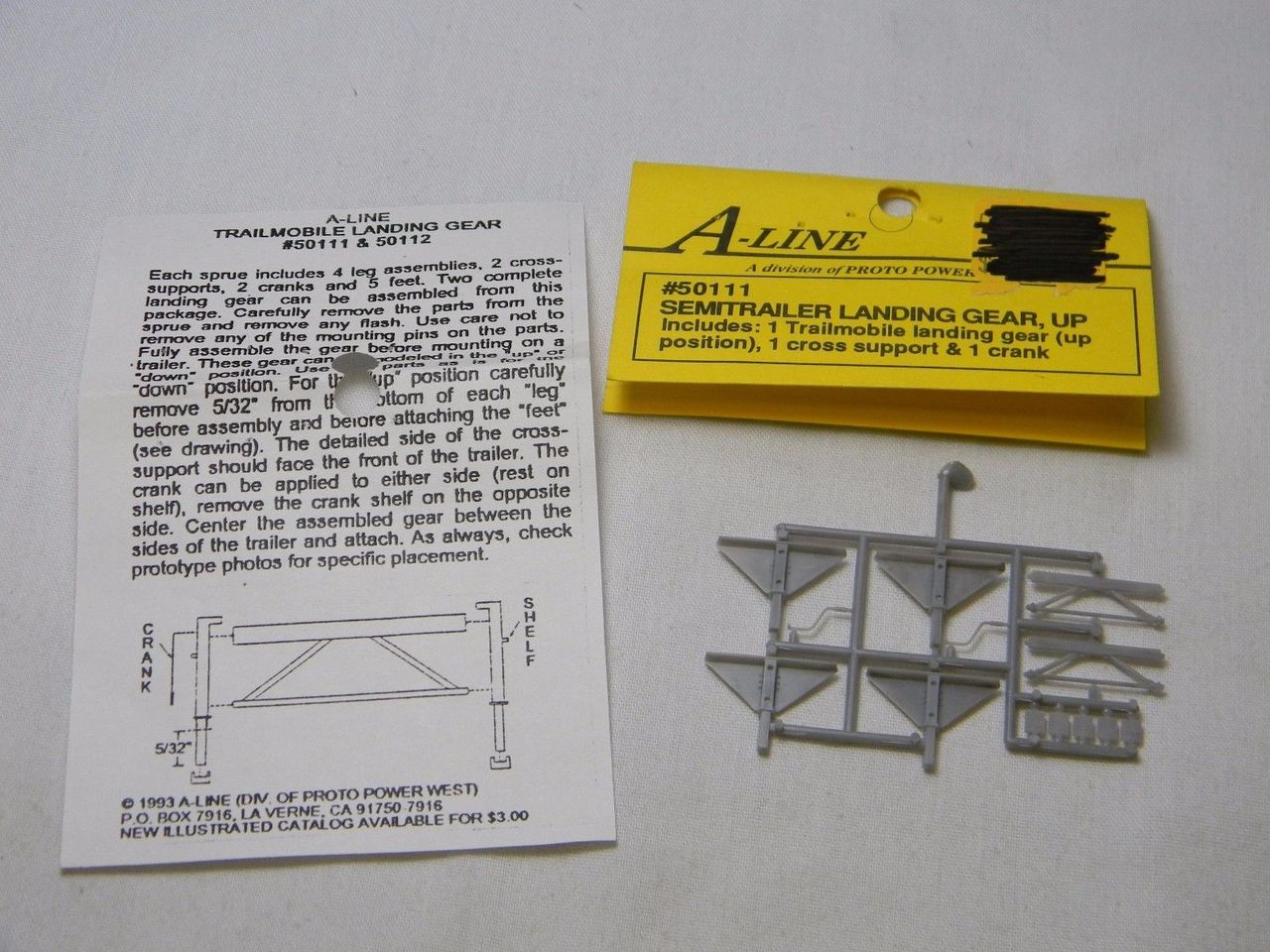 A-Line 50111 HO Semi Trailer Landing Gear Kit