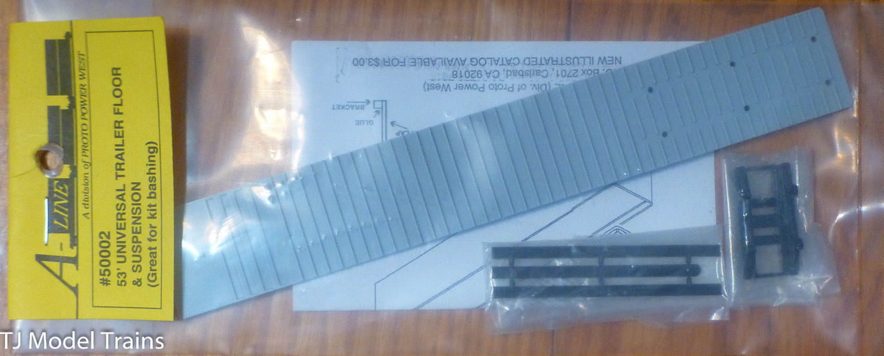 A-Line 50002 HO 53' Universal Trailer Floor & Suspension Great for Kit Bashing