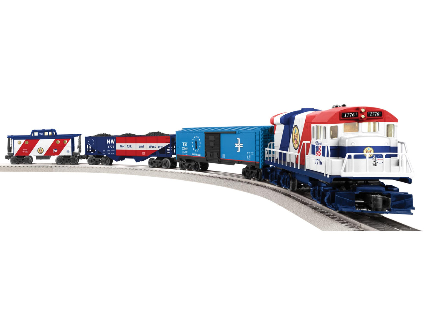 Lionel 6-82427 O Gauge The Patriot U36B Diesel Freight Train Set w/LionChief