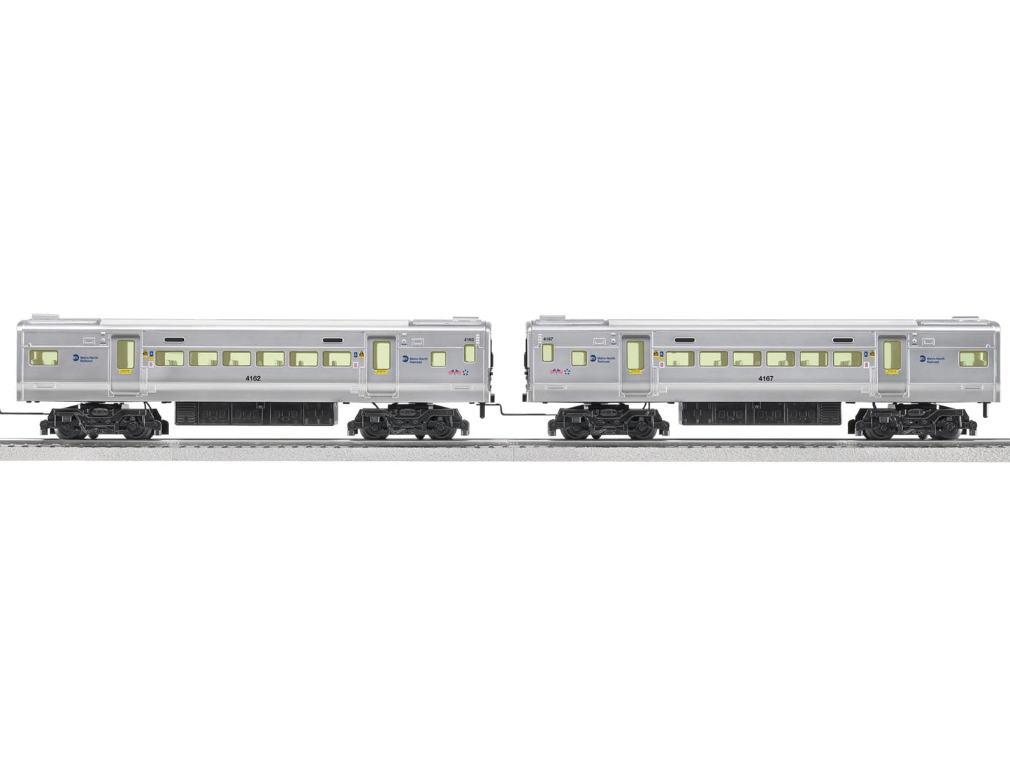 Lionel 6-82196 O MTA Metro-North M7 Add-On Passenger Cars (Set of 2)