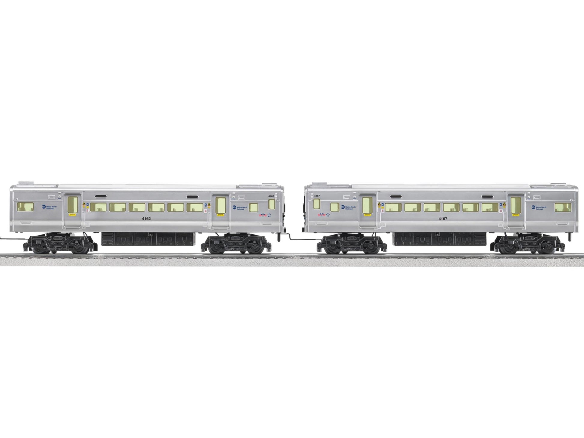 Lionel 6-82196 O MTA Metro-North M7 Add-On Passenger Cars (Set of 2)