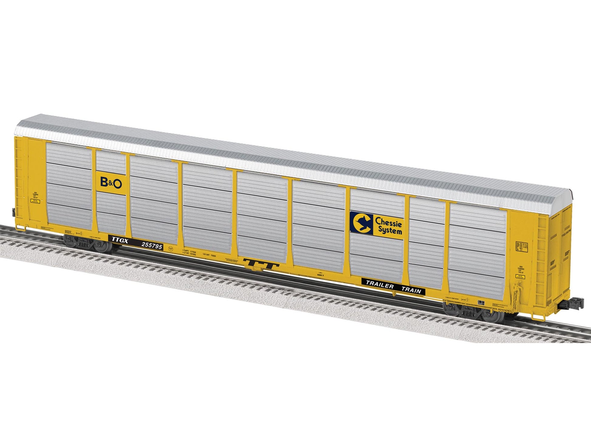 Lionel 6-82503 Chessie System Baltimore & Ohio 89' Auto Carrier Rack #255795