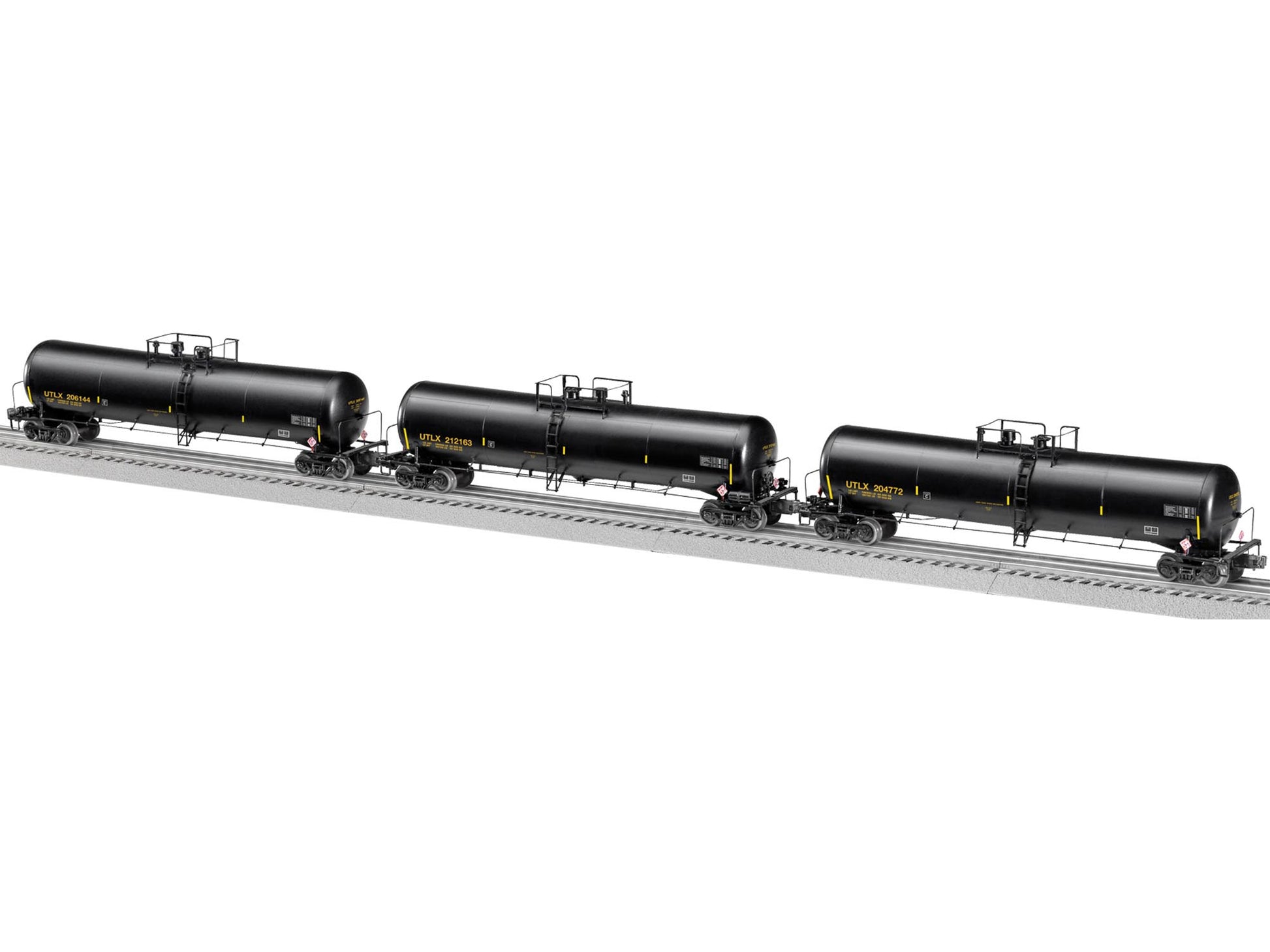 Lionel 6-82640 O UTLX 30K Gallon Ethanol Tank Car #206114, 212163, 204772 (3)