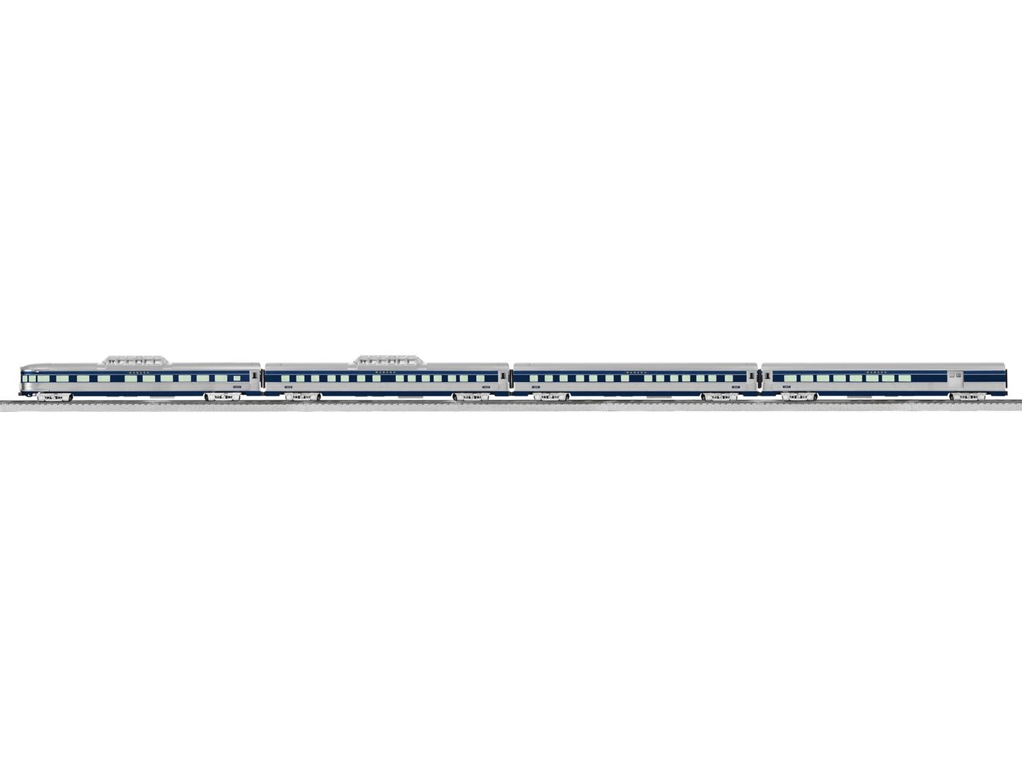 Lionel 6-82550 O Wabash 21' Streamlined Passenger Car Fluted-Side Set (4)