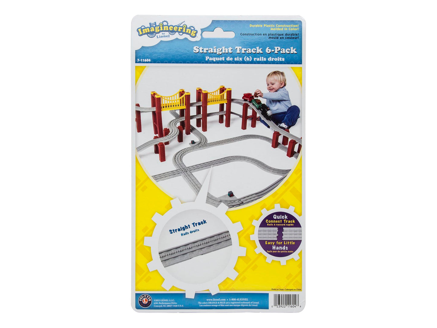 Lionel 7-11604 V Imagineering Straight Track (Set of 6)