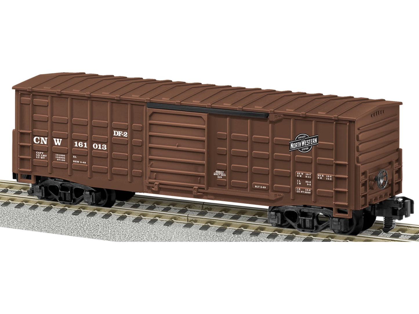 American Flyer 6-48857 S Chicago & NorthWestern Waffle-Sided Boxcar #161013