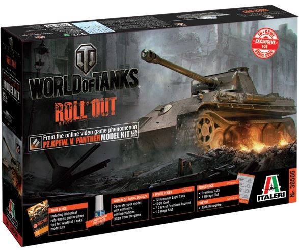 Italeri 37506 1:35 World of s Pz.Kpfw.V Panther Military Tank Model Kit