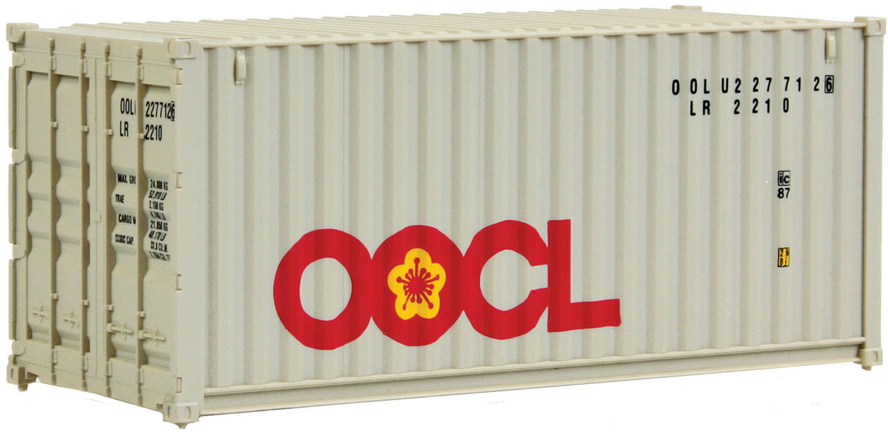 Walthers 949-8052 HO Orient Overseas Container Line 20' Corrugated Container