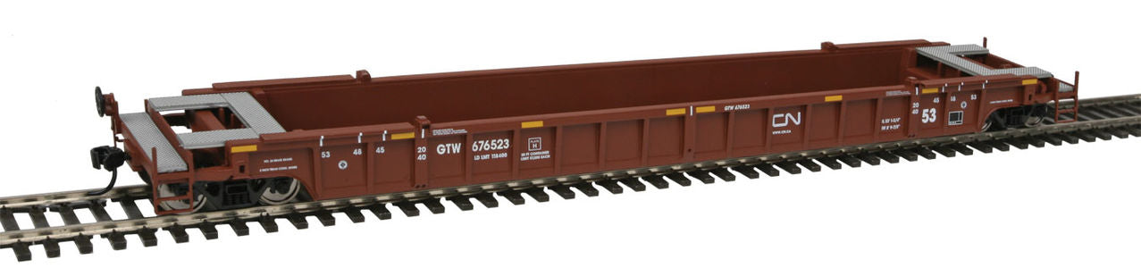 Walthers 910-5064 HO Grand Trunk Western CN 53' NSC Well Car RTR #676523