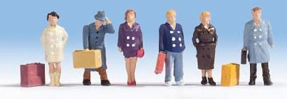 Walthers 949-6023 HO City Traveler Figures (Set of 6)