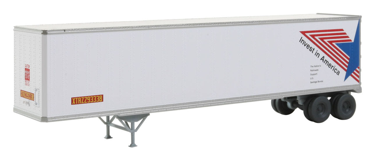Walthers 949-2211 HO XTRA Leasing 45' Stoughton Trailer 2-Pack - Assembled