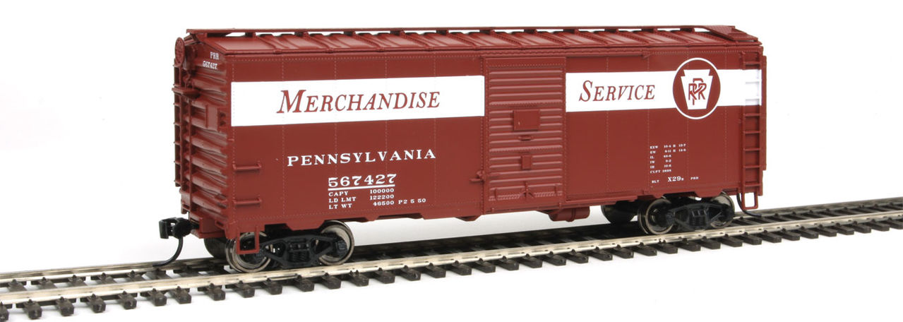 Walthers 910-1769 HO Pennsylvania Railroad 40' AAR 1948 Boxcar RTR #567427