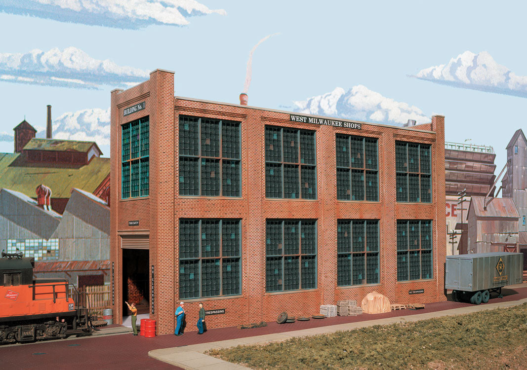 Walthers 933-3165 HO Shop Buildng No.1 Cornerstone Background Building Kit