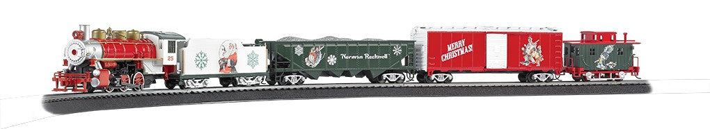 Bachmann 00741 Norman Rockwell Christmas HO Gauge Steam Starter Train Set