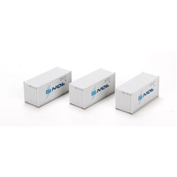 Athearn 27835 HO NOL 20' Containers (Pack of 3)