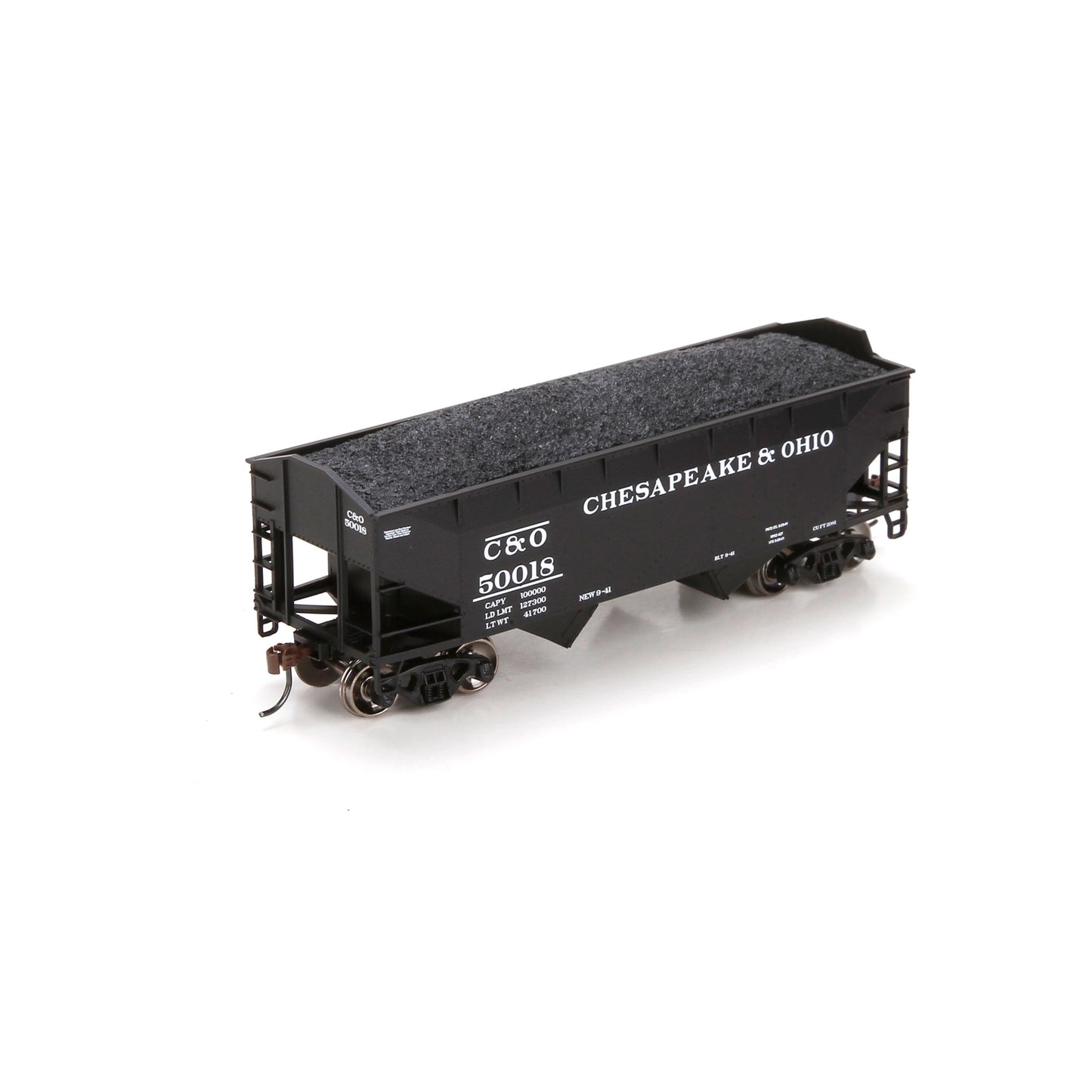 Athearn 70209 HO Chesapeake and Ohio 34' Offset Hopper #50018