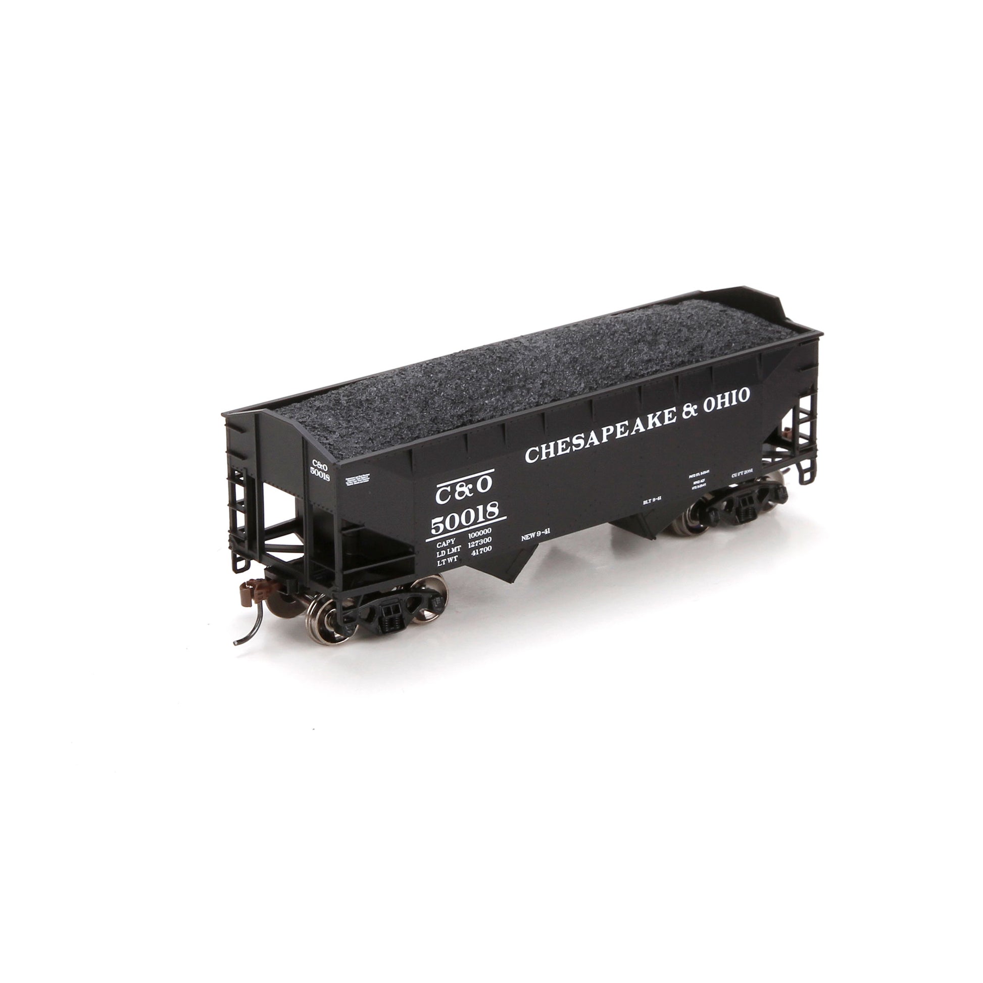 Athearn 70209 HO Chesapeake and Ohio 34' Offset Hopper #50018