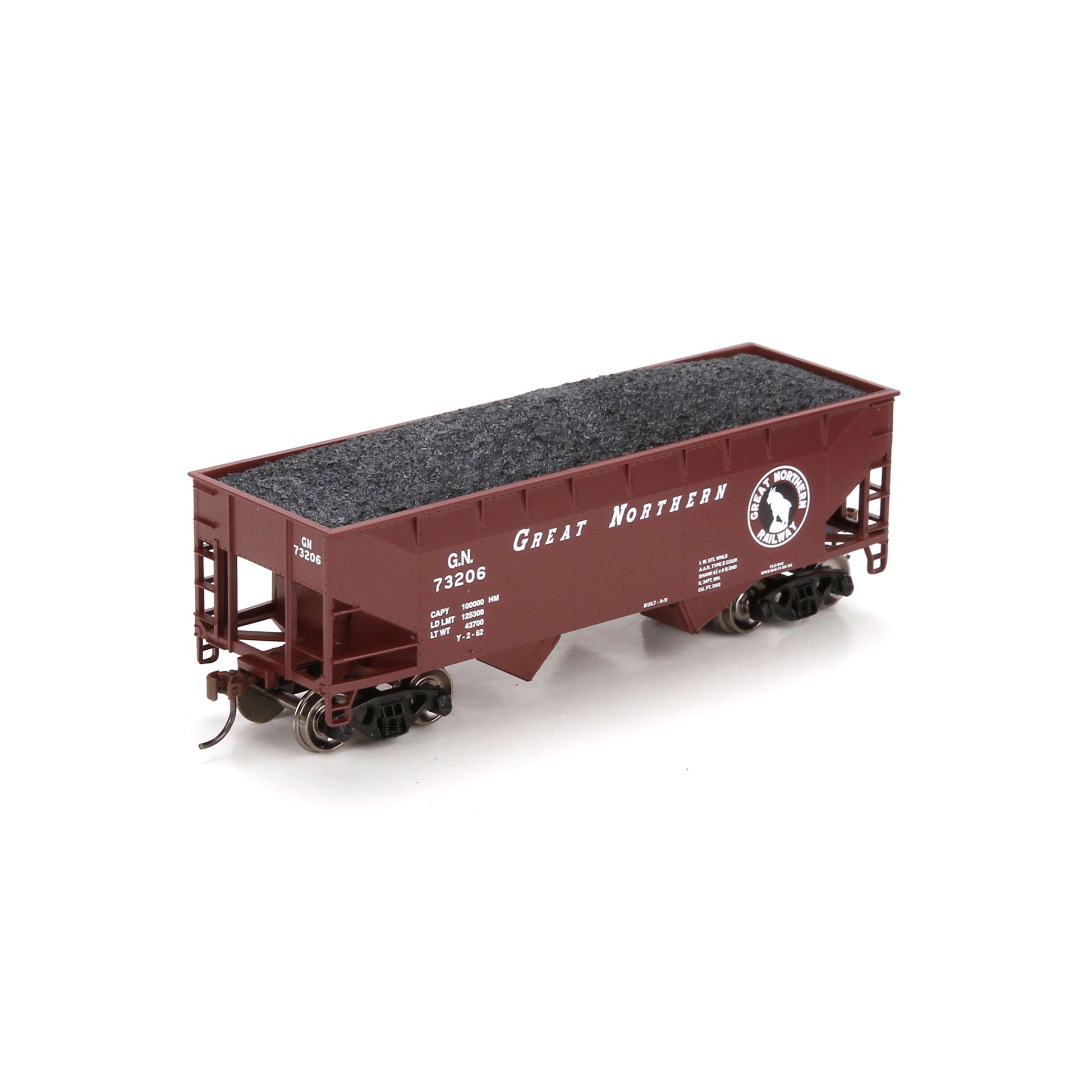 Athearn 70218 HO Great Northern 34' Offset Hopper #73206