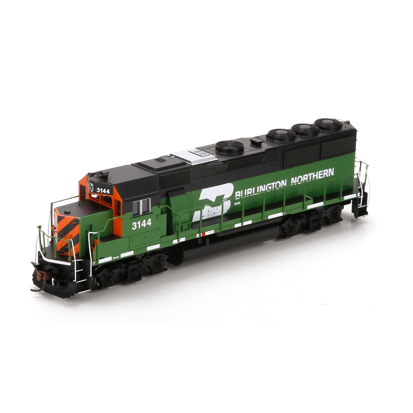 Athearn 77888 HO Burlington Northern GP50 Phase II Tiger Stripe #3158