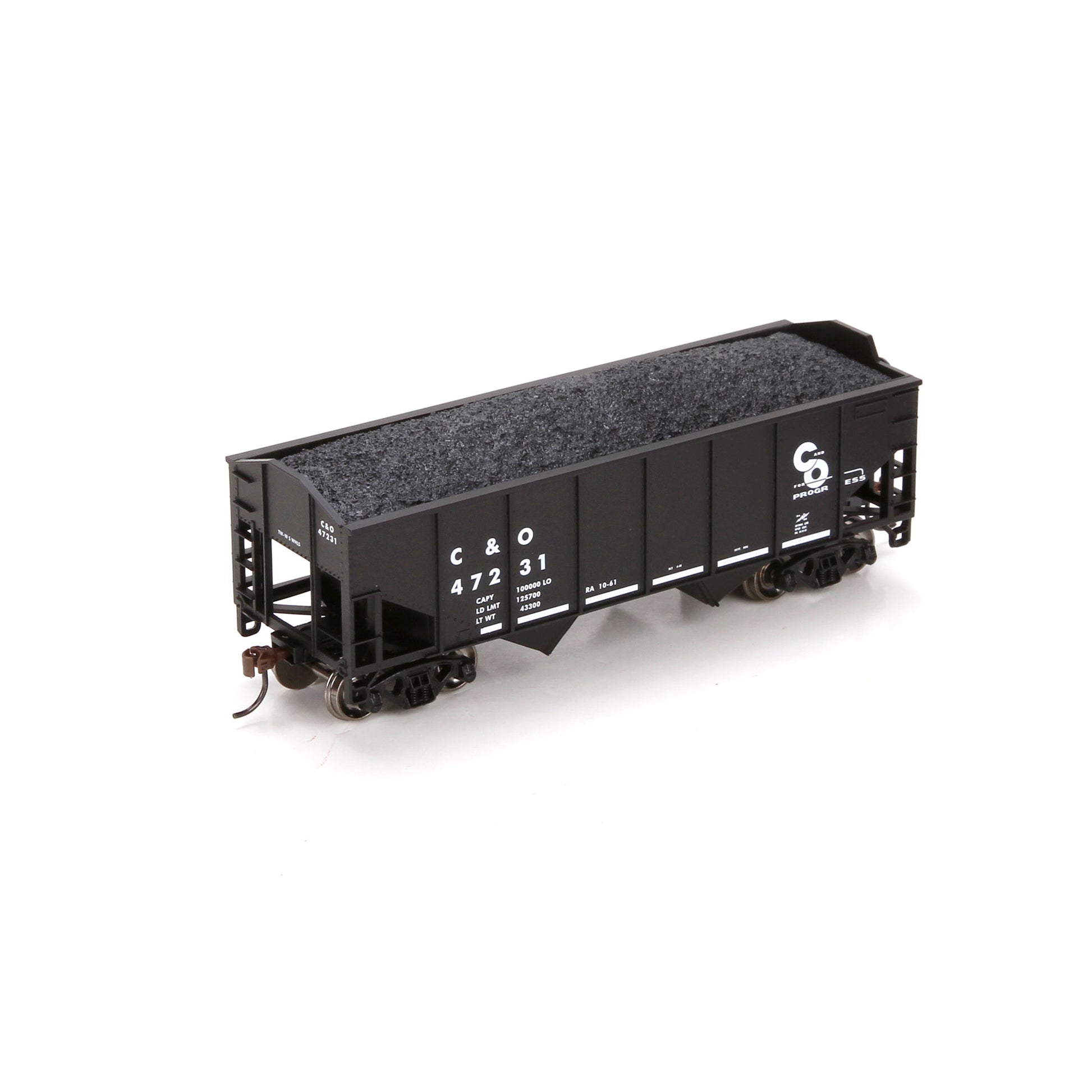 Athearn 79503 HO Chesapeake and Ohio 34' Ribbed Hopper #47231