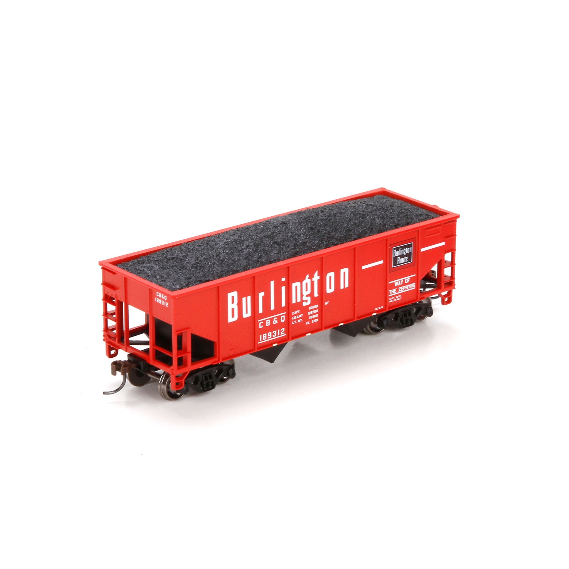 Athearn 79506 HO Chicago, Burlington and Quincy 34' Ribbed Hopper #189312