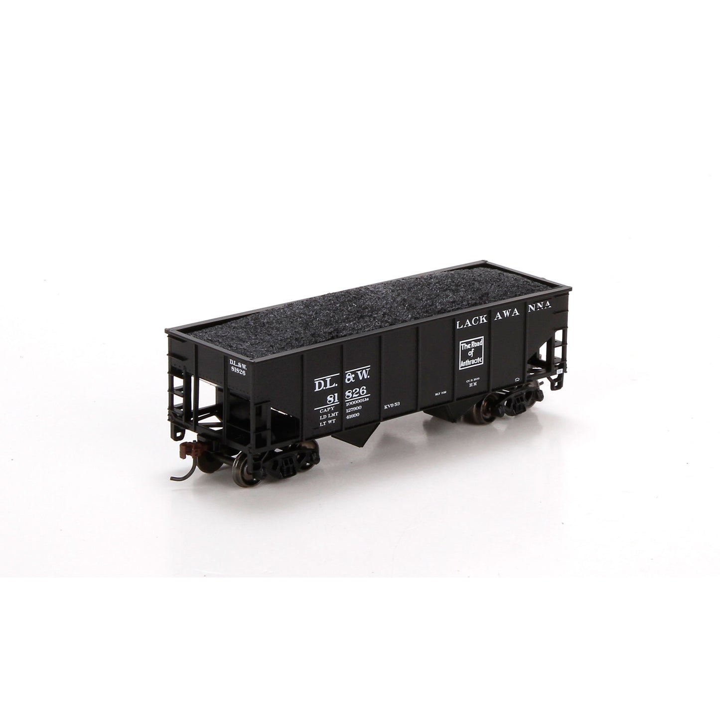 Athearn 79509 HO Delaware, Lackawanna and Western 34' Ribbed Hopper #81826