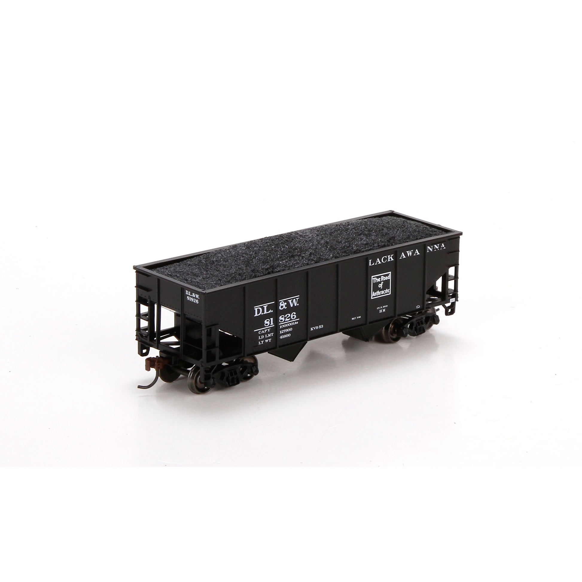 Athearn 79509 HO Delaware, Lackawanna and Western 34' Ribbed Hopper #81826