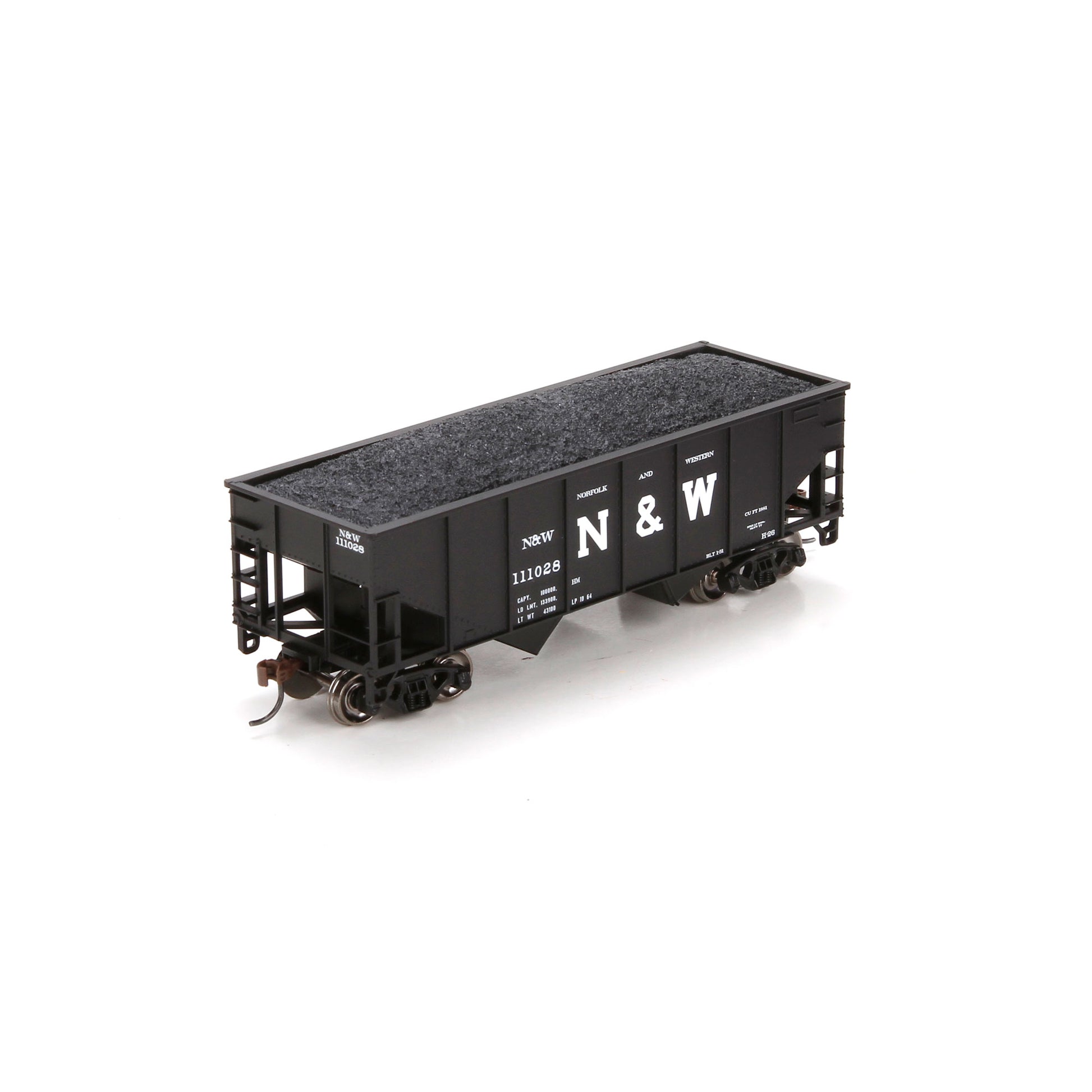 Athearn 79512 HO Norfolk and Western 34' Ribbed Hopper #111028