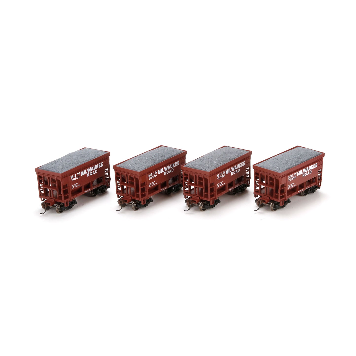 Athearn 87077 HO Milwaukee 24' Offset Ore Car with Load #2 (4)