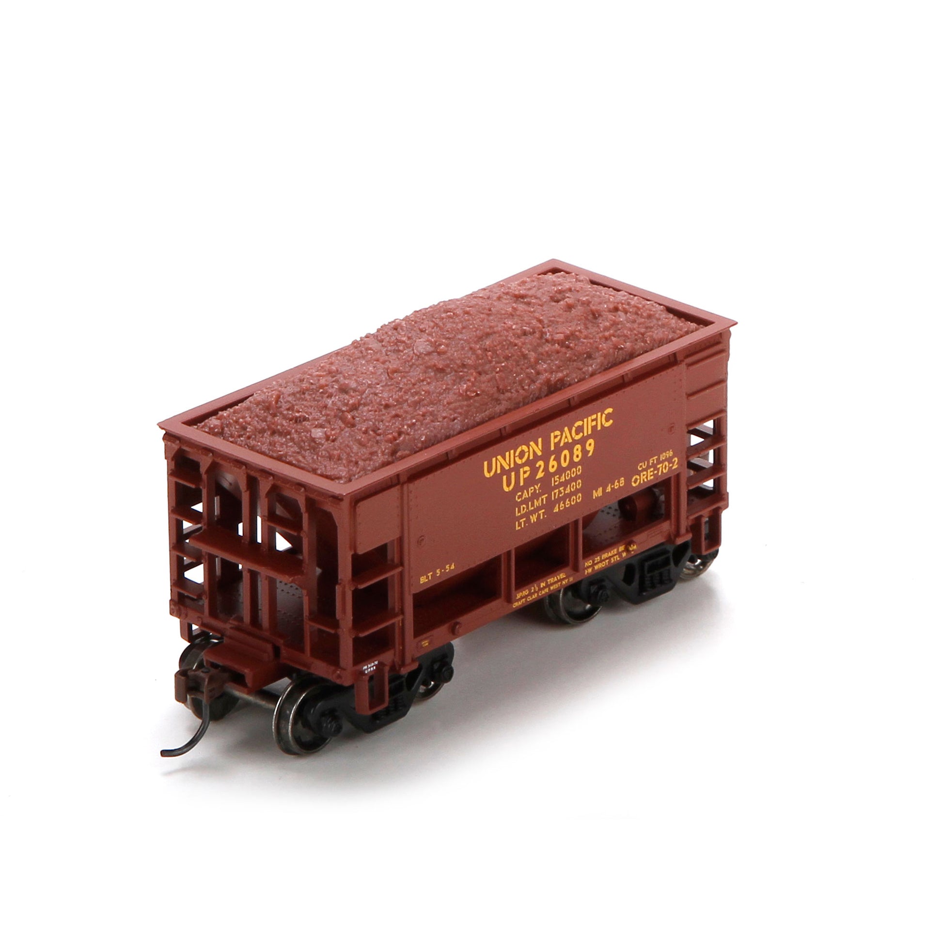 Athearn 87083 HO Union Pacific 24' Offset Ore Car with Load #26089