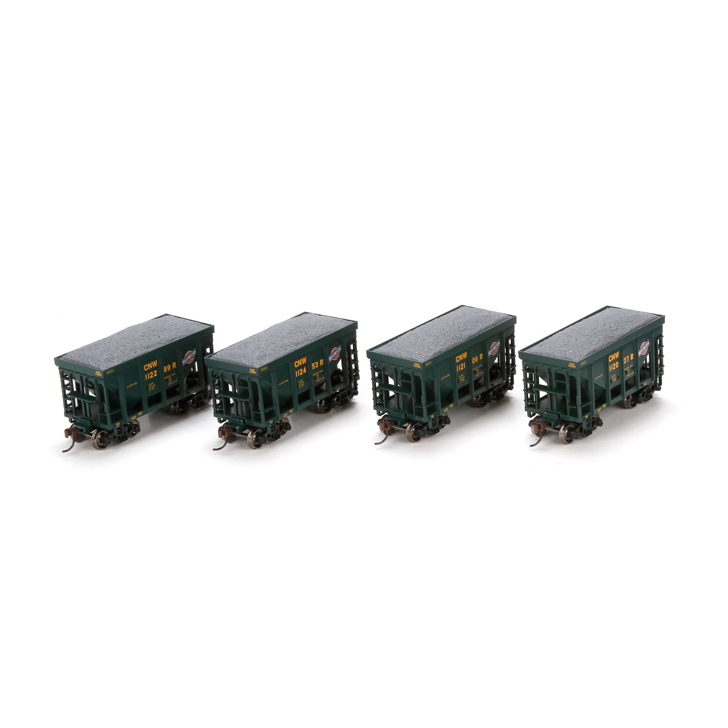 Athearn 87088 HO Chicago and North Western 24' Ribbed Ore Car with Load #1 (4)