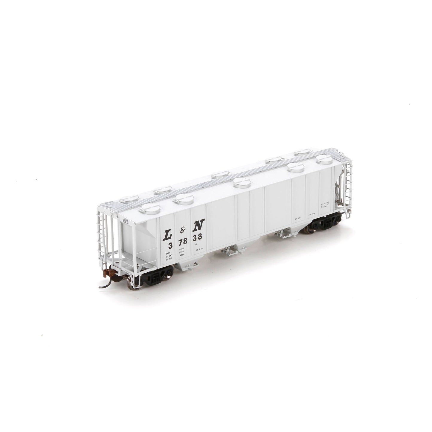 Athearn 89096 HO Louisville and Nashville PS-2 2893 3-Bay Covered Hopper #37838