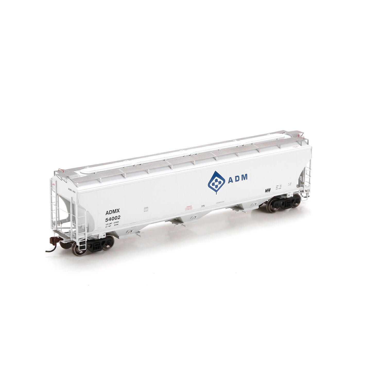 Athearn 89486 HO ADM Trinity 3-Bay Covered Hopper #54002
