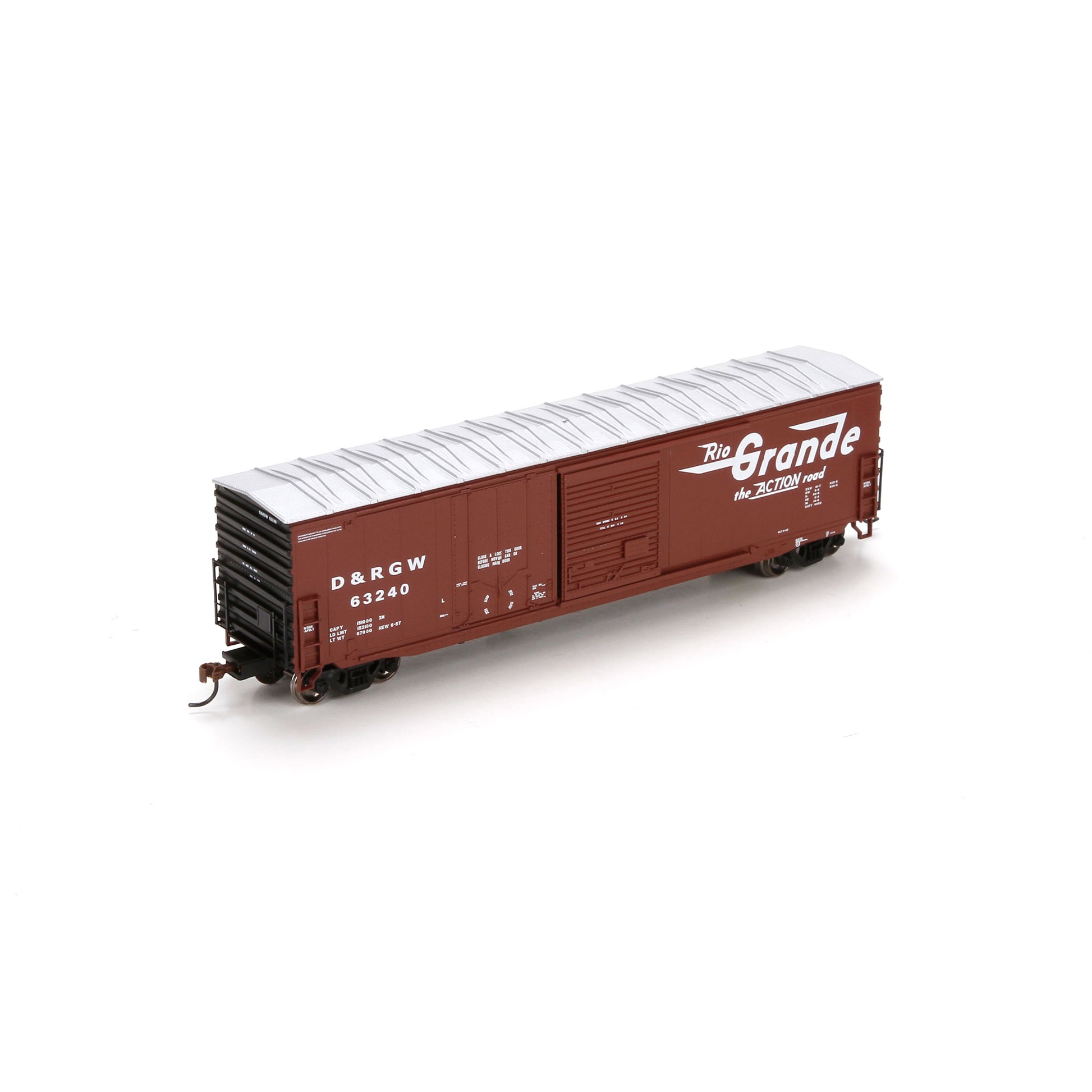 Athearn 89513 HO Denver and Rio Grande Western 50' FMC Combo Door Box #63240